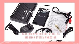 Video thumbnail for Takstar WPM-200 UHF Wireless Monitor System Unboxing by Cheechay Getaways