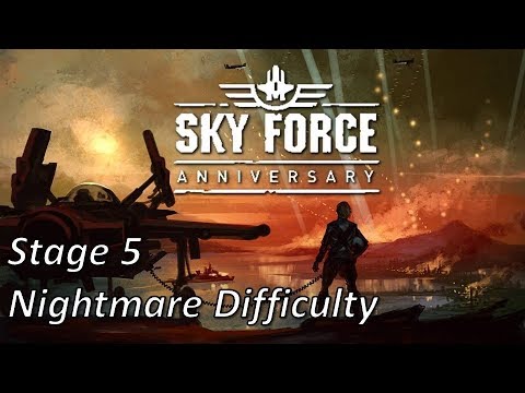 Sky Force Anniversary - Stage 5 Nightmare Difficulty