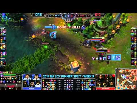 LCS Highlights Curse vs Dignitas Week 9 NA Summer 2014 CRS vs DIG S4 W9D1G1 Season 4