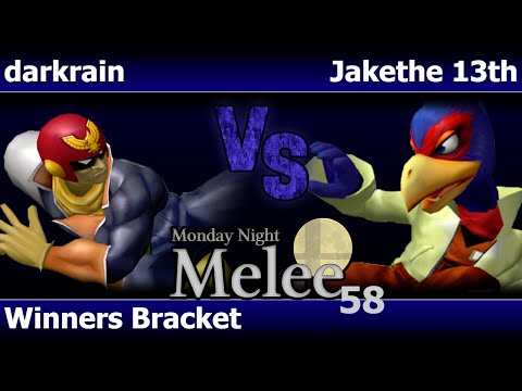 MNM 58 Melee - darkrain (C Falcon) vs JakeThe13th (Falco) - Winners Bracket