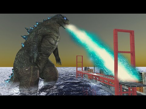 Godzilla legendary attacks! - Animal Revolt Battle Simulator