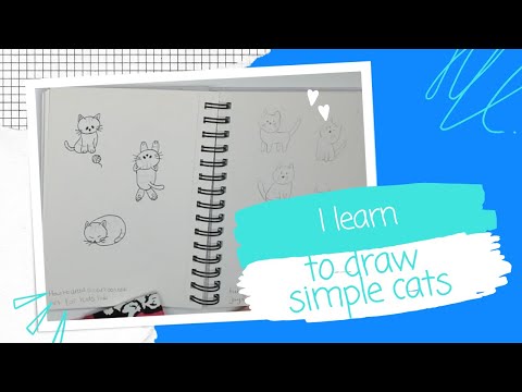 I learn to draw cats