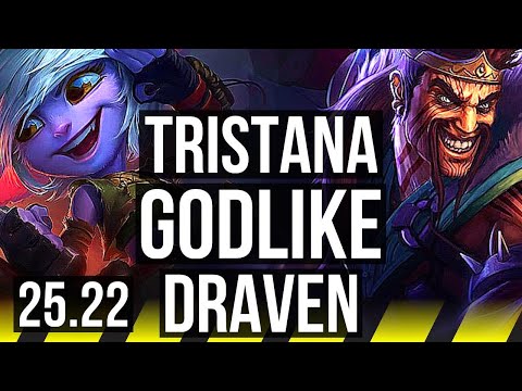 TRISTANA & Yuumi vs DRAVEN & Karma (ADC) | Comeback, Godlike | KR Master | 25.22