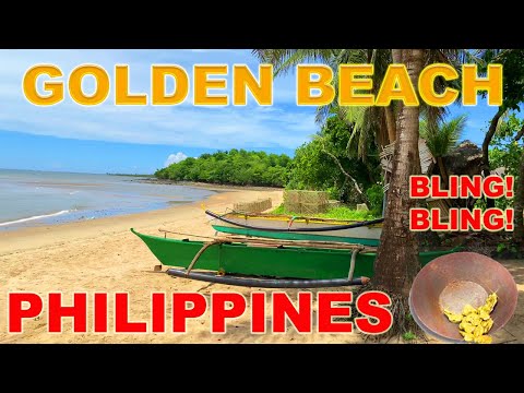 Ep. 5  Gold Mining on Beach in Paracale, Philippines.  Like Nome Alaska Panning, Crevicing, Sluicing