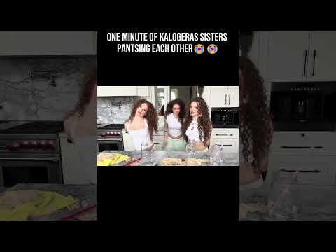 Back When They Used To Pants Each Other😭 #kalogerasisters