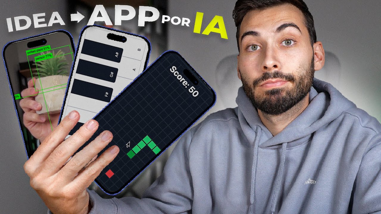 Creo 6 APPs en MINUTOS por IA GRATIS 📱 Tutorial FÁCIL no-code con Bolt New