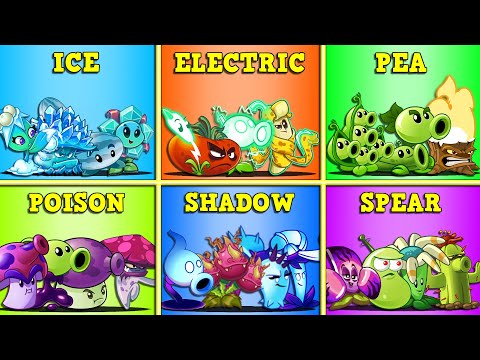Tournament 8 Team Family Plants - Who Will Win? - PVZ 2 Teams Plant Battlez