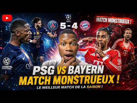 psg 5-4 Bayern quel match waouw olise vara … Diaz 