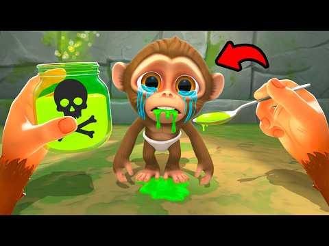 I POISONED Baby Monkey To Help Him ESCAPE! - I Am Monkey VR