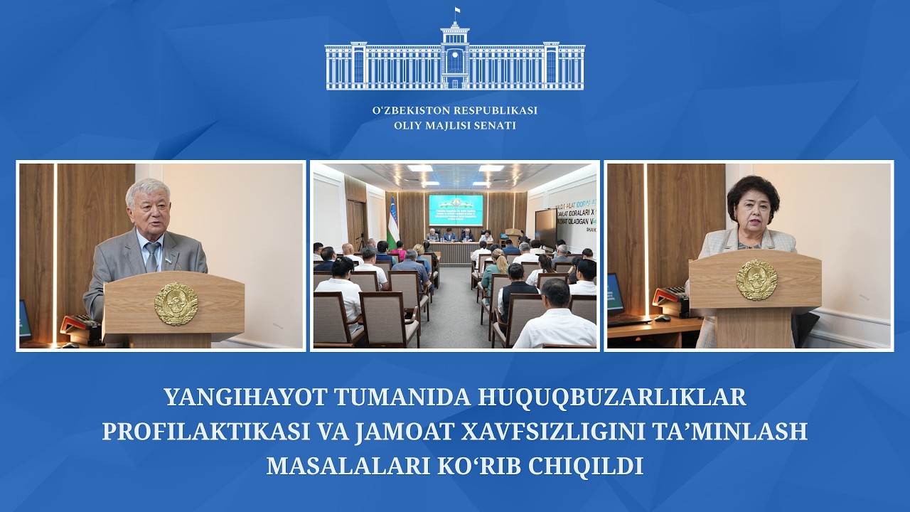 Poytaxtning Yangihayot tumanida jamoat xavfsizligini taʼminlash masalalari koʻrib chiqildi