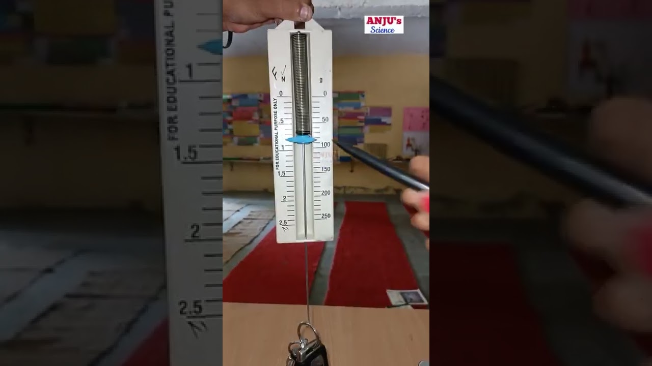 Part 2 Spring Balance || Class 8 Chapter 12 Friction #shorts #anjus_science