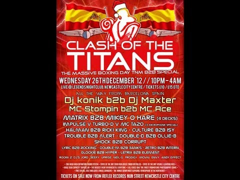 Dj Matrix B2B Ricki King (4 Decks) Mc Turbo D Impulse & Tazo (3 Mics) @ Clash Boxing Day 2012