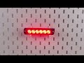 Modro-červený LED predátor 12V / 24V - 6x3W LED / ECE R65 (132x30x11mm) - Video Youtube
