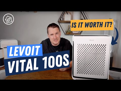 LEVOIT Air Purifier for Home Large Room Up to 1073Ft² with Air Quality Monitor, AHAM VERIFIDE, Smart WiFi, Washable Pre-Filter, HEPA Sleep Mode for Pets, Allergies, Dust, Pollen, Vital 100S-P, Black video review thumbnail