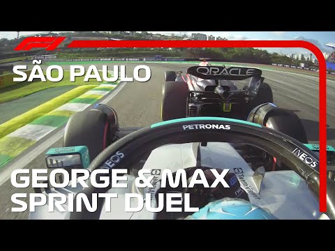 ラッセル vs フェルスタッペンF1第21戦ブラジルGP スプリトレースのハイライト動画