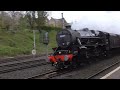 45407 Lancashire Fusilier speeds through Lancaster whistling 22Apr24