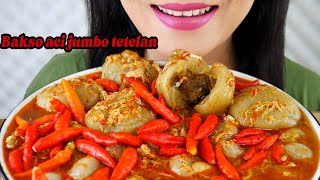 Download lagu ASMR BAKSO ACI JUMBO TETELAN PALING PEDAS | ASMR MUKBANG INDONESIA mp3