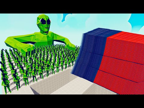 100x ALIEN + 1x GIANT vs 3 EVERY GOD - Totally Accurate Battle Simulator TABS
