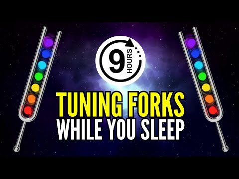 9 HOURS Tuning Forks | Clearing HEAVY Energy from Your Chakras