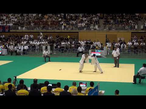 2016年IH 柔道 男子 66kg級 準決勝 原田健士（日体大荏原）vs 石郷岡秀征（桐蔭学園）