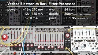 Video thumbnail for Verbos Bark Filter 1/4: Basic Operation (LMS Eurorack Expansion Project) by Chris Meyer: Learning Modular + Alias Zone