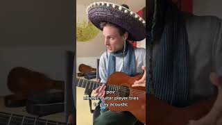 Download lagu When electric guitar players try acoustic guitar mp3