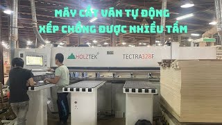 Máy cắt ván tự động, xếp chồng dày nhiều tấm cắt bao nhanh TECTRA 328F