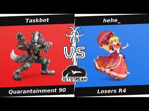 Quarantainment 90 Losers R4 - Taskbot (Wolf) Vs hehe_ (Peach) - SSBU