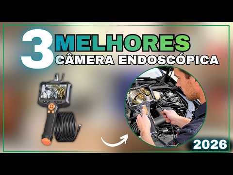 TOP3 Endoscópio Boroscópio com e Tela 2026: Naooter 4.3”, M-C55 1080P ou Boroscópio Industrial IP67