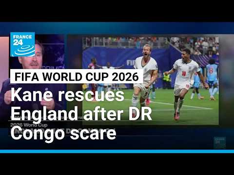 Kane rescues England after DR Congo scare