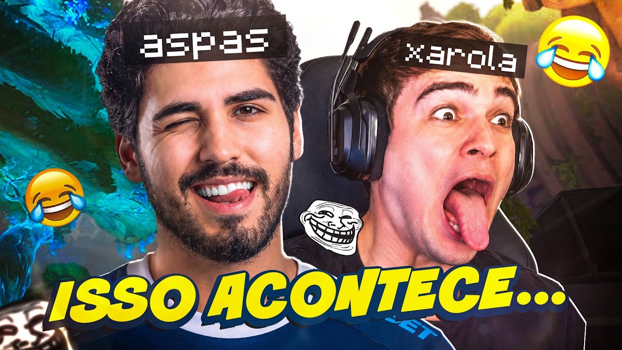 QUANDO O ASPAS E O XAROLA SE JUNTAM, ISSO ACONTECE... 😂