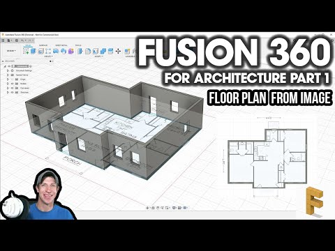 Modeling a FLOOR PLAN from an Image in Fusion 360! Fusion 360 for Architecture Part 2