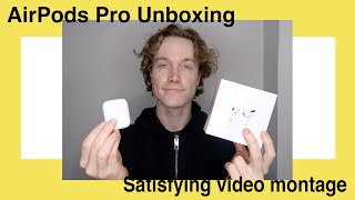 AirPod Pro Unboxing with video montage 2020 satisfying