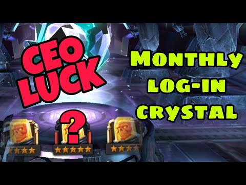 MCOC crystal opening | 4 Star, Grandmaster & Monthly Login crystals opening video