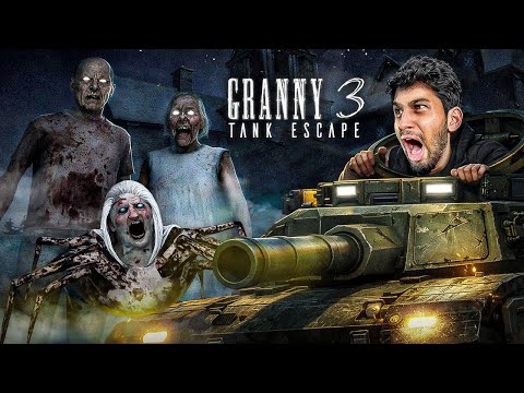 SPIDER MOM IS OUTSIDE | GRANNY 3: ENHANCED VERSION (Tank Escape)