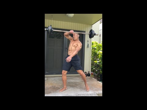 Day 321 FitPro Hawaii Workout - Pivoting Compound Barbell Exercises-April 3, 2021, 1:30 pm