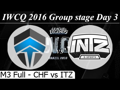 CHF vs ITZ Full 26/08/2016 D3M3 - Group Stage IWCQ 2016 The Chiefs vs INTZ e-Sports