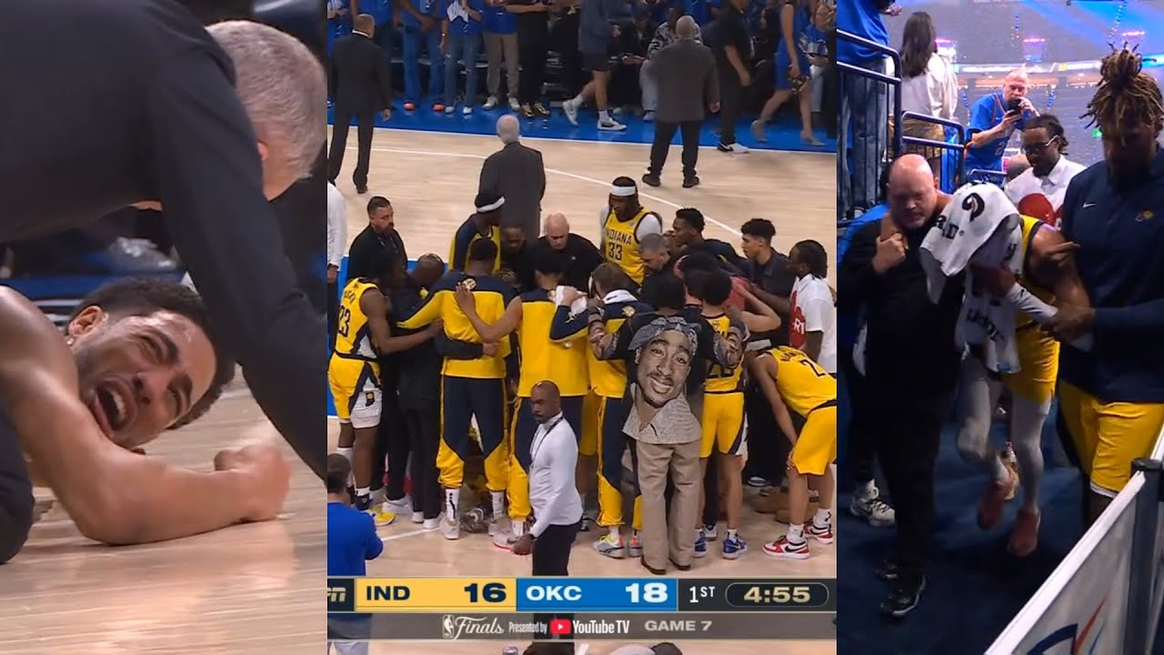 Tyrese Haliburton in tears after Achilles injury and carried to locker room in Game 7