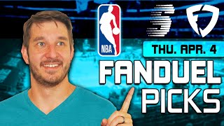 FanDuel NBA DFS Lineup Picks Today (4/4/24) | NBA DFS ConTENders