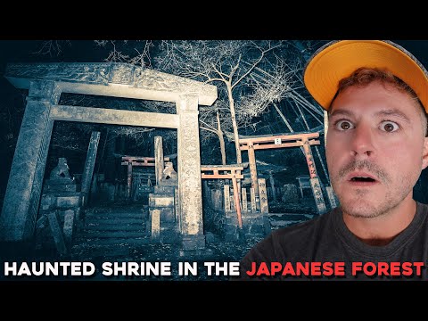 (VERY SCARY) A NIGHT ALONE IN THE HAUNTED JAPANESE FOREST | OIWA SHRINE