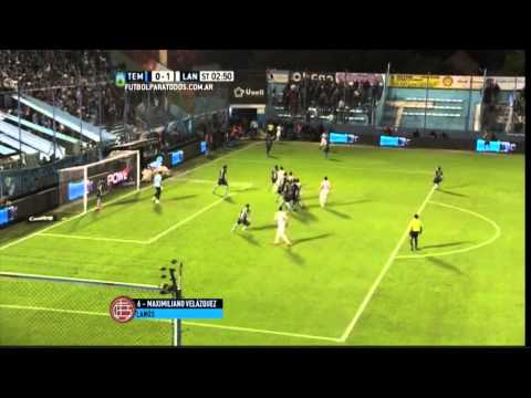 Gol de Velázquez. Temperley 0 Lanús 1.Fecha 15.Torneo Primera División 2015.FPT
