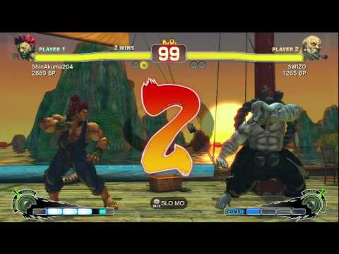 SSF4 Endless Mode  Match 01 - ShinAkuma204(AK) vs. SWIZO (GO)