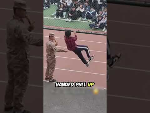 He shows his insane pull up strength #shorts