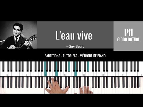 L'eau vive - Guy Béart (Sheet Music - Piano Solo - Piano Cover - Tutorial)
