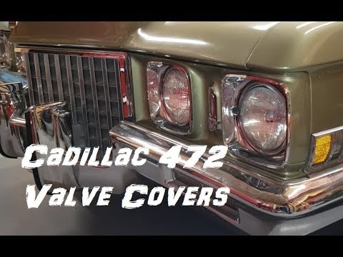 Cadillac 472 Valve Covers - Painting, Straightening, Gaskets