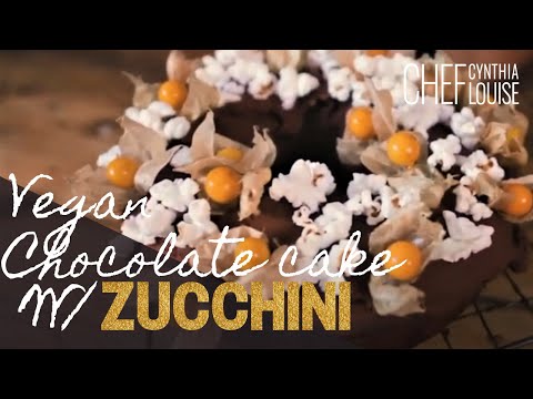 How To Make Vegan Chocolate Cake With Added Zucchini | Gluten-Free Recipe