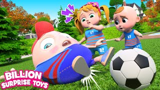 Soccer game fun with funny Humpty Dumpty - BillionSurpriseToys Nursery Rhymes &amp; Kids Songs