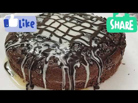 Eggless Chocolate Cake / Without Oven / Hafiza Jaffer