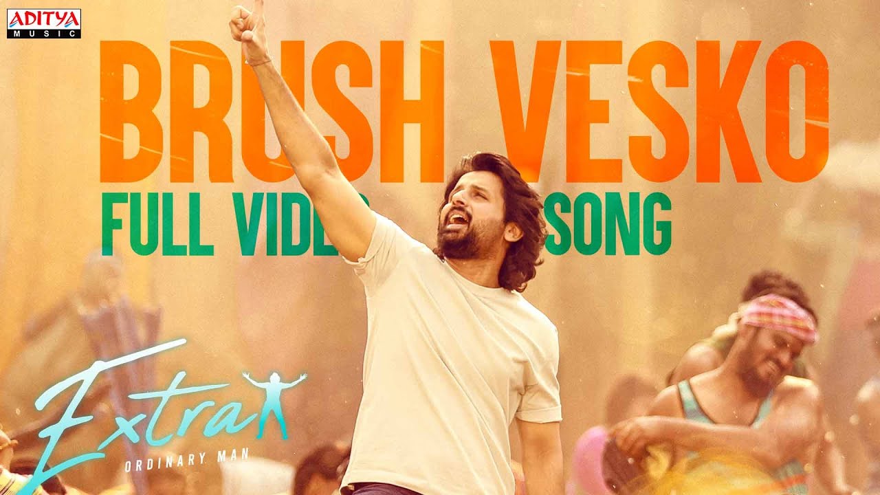 Brush Vesko Full Video Song | Extra - Ordinary Man | Nithiin, Sreeleela | Harris Jayaraj