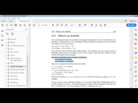 Python 17cs664 Module No 4 Classes Objects